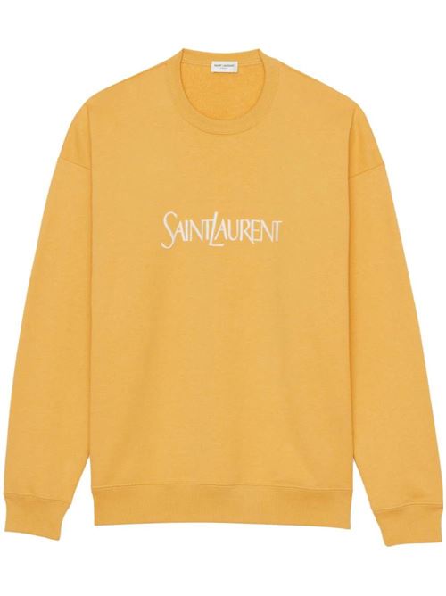 Mustard yellow sweatshirt Saint Laurent | 782051Y36ZO7290